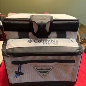 Columbia PFG Cooler Bag in Black and White